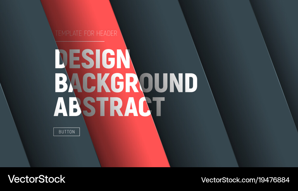 Web site header template with floating sheets vector image
