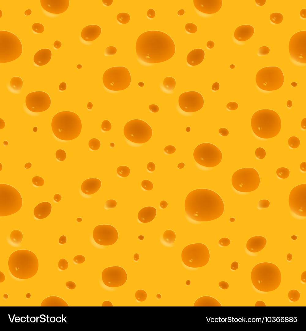 Realistic Yellow Cheese Texture Vector Image