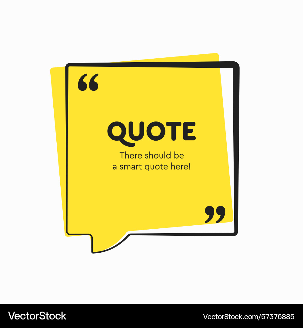Speech bubble space for quote text frame message Speech bubble space for quote text frame message vector image