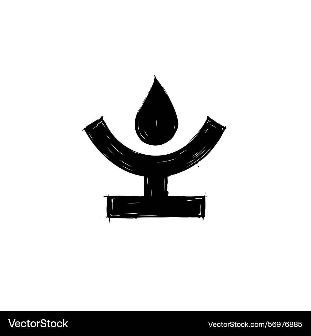 Symbolic representation of balance and fluidity Vector Image
