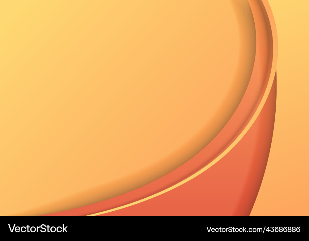 Abstract template yellow curved shape overlapping Abstract template yellow curved shape overlapping vector image