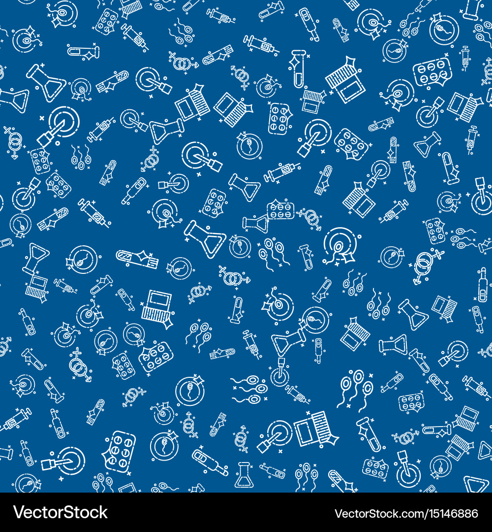 Artificial insemination pattern vector image