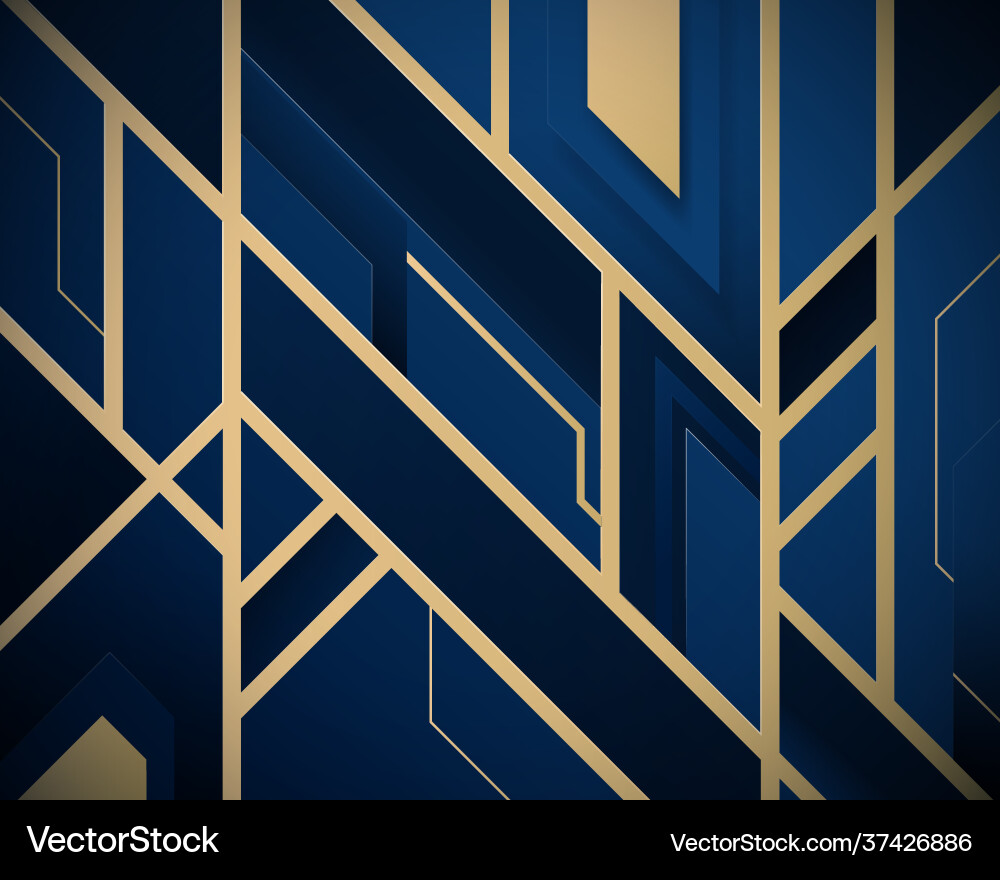 Blau und Gold abstrakte geometrische Designmuster Blau und Gold abstrakte geometrische Designmuster vektorbild