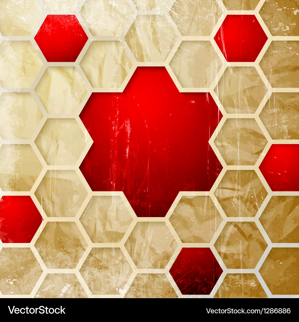 Geometric Hexagon Pattern Vector Image