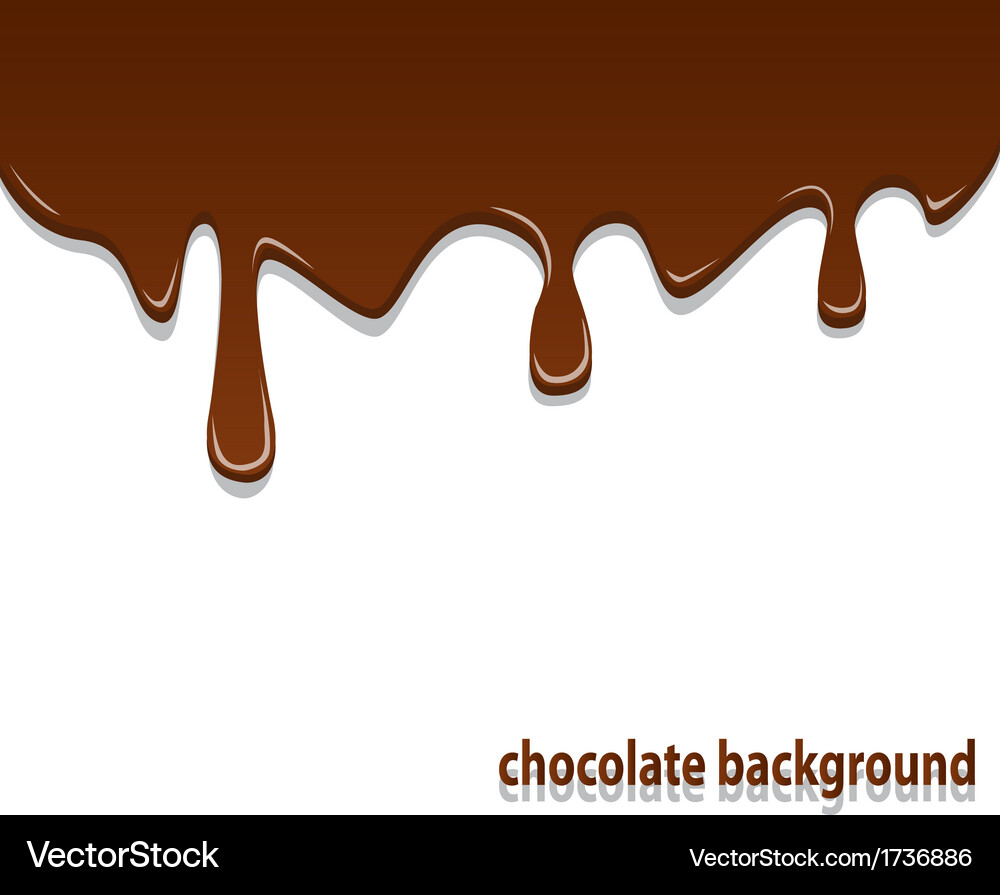 Molten Chocolate Background Vector Image