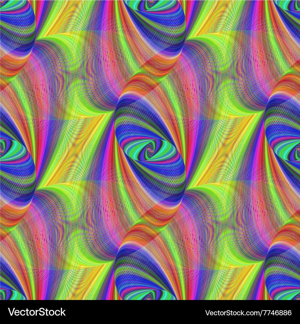 Seamless abstract colorful fractal pattern Vector Image