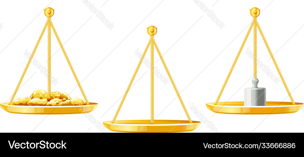 Set weight scales isolated Set weight scales isolated vector image