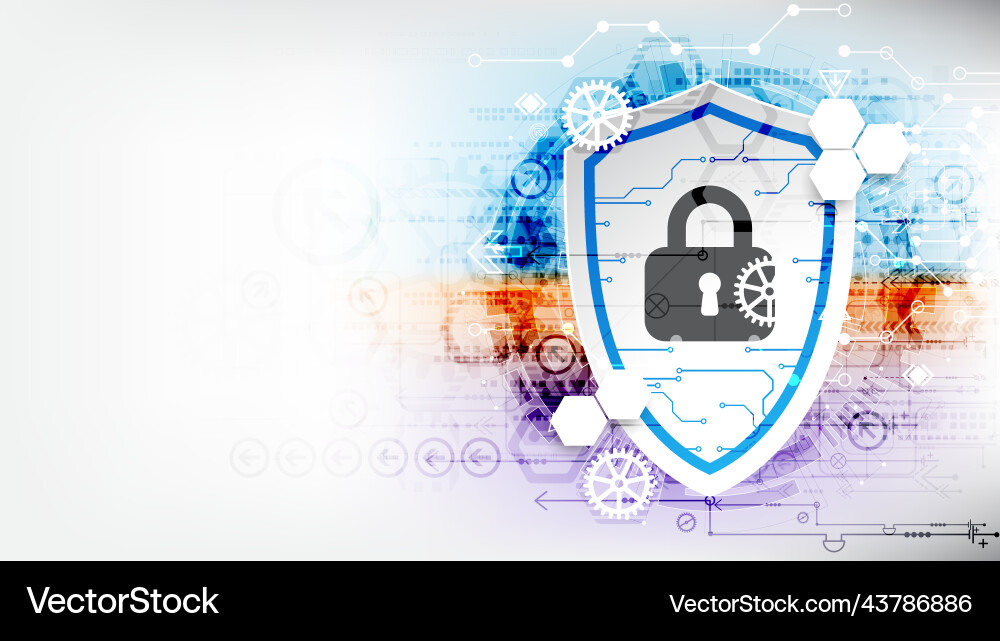 Technological abstract background on the topic vector image