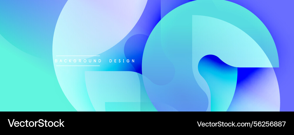 Abstract fluid shapes overlap creating vibrant Abstract fluid shapes overlap creating vibrant Vector Image