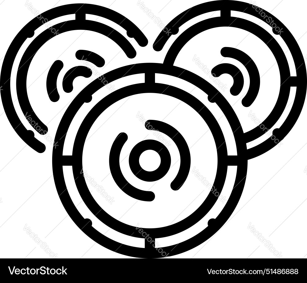 Abstract circular design with concentric rings Abstract circular design with concentric rings vector image