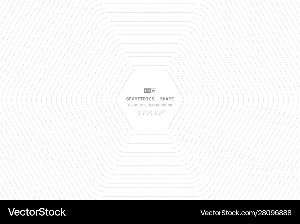 Abstract hexagonal line middle minimal Abstract hexagonal line middle minimal Vector Image