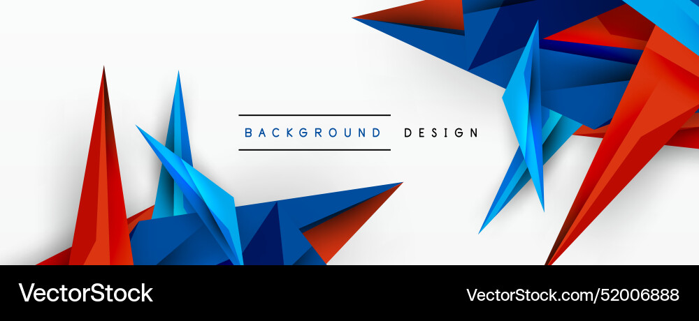 Minimal geometric abstract background low poly Minimal geometric abstract background low poly Vector Image