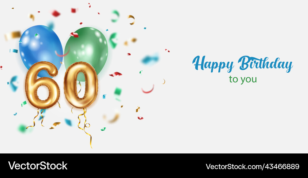 Festive birthday vector image