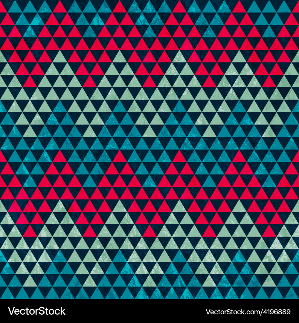 Zigzag triangle seamless pattern vector image