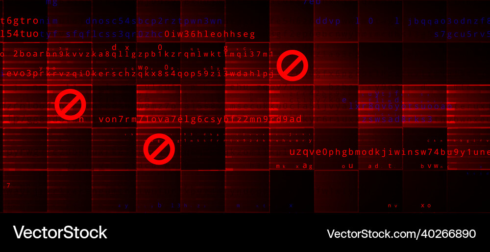 Abstract technology binary code dark red Abstract technology binary code dark red Vector Image