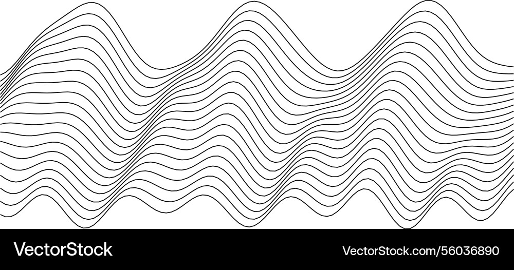 Abstract wave pattern design for modern vector image