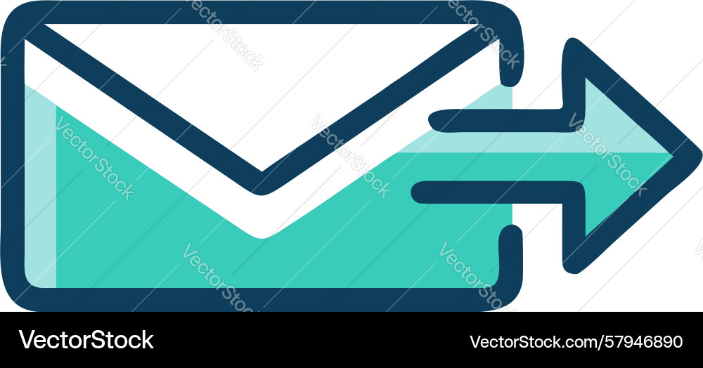 Cloud Email Upload Icon Vector Image