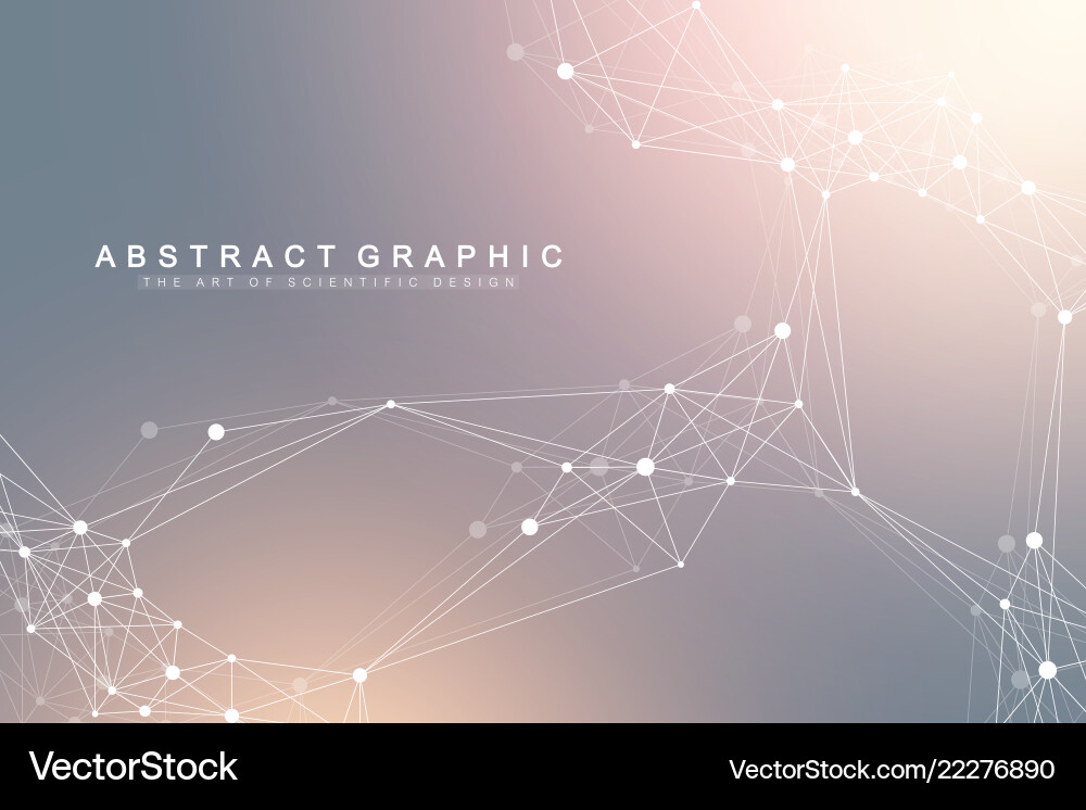 Connected Network Abstract Background vector image