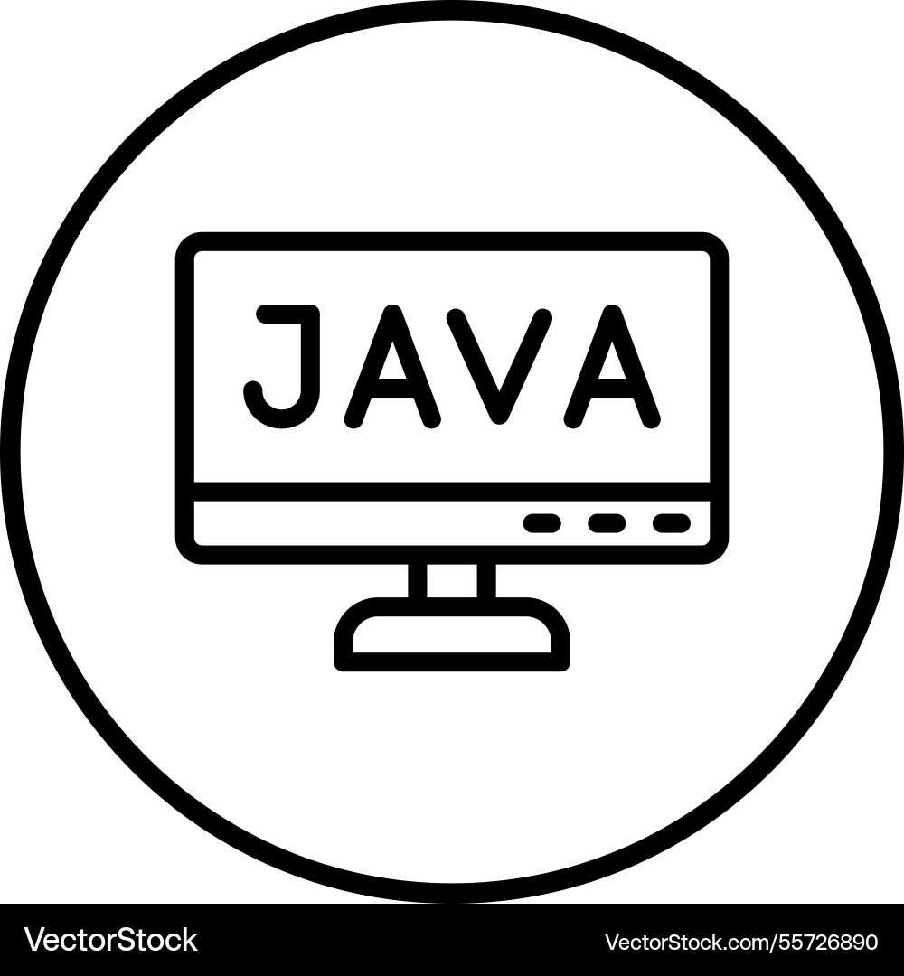 Java icon design Vector Image