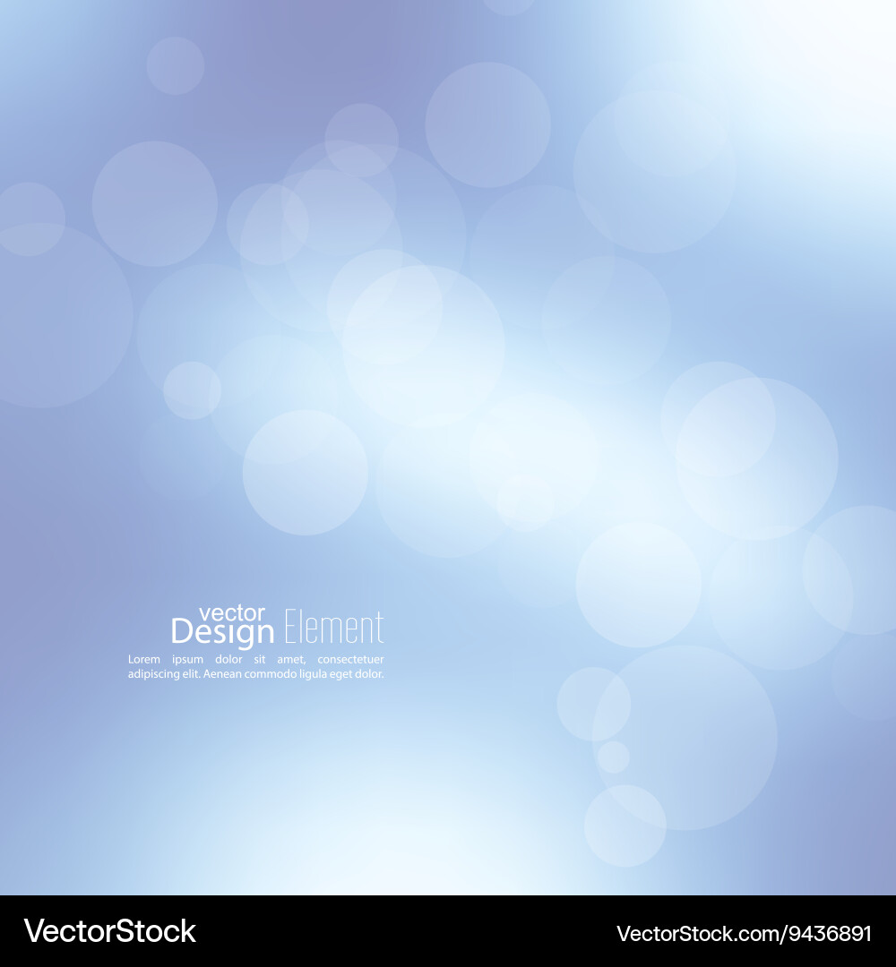 Abstract background with bokeh vector image