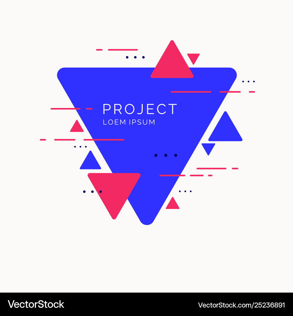 Abstract geometric background with triangles vector image
