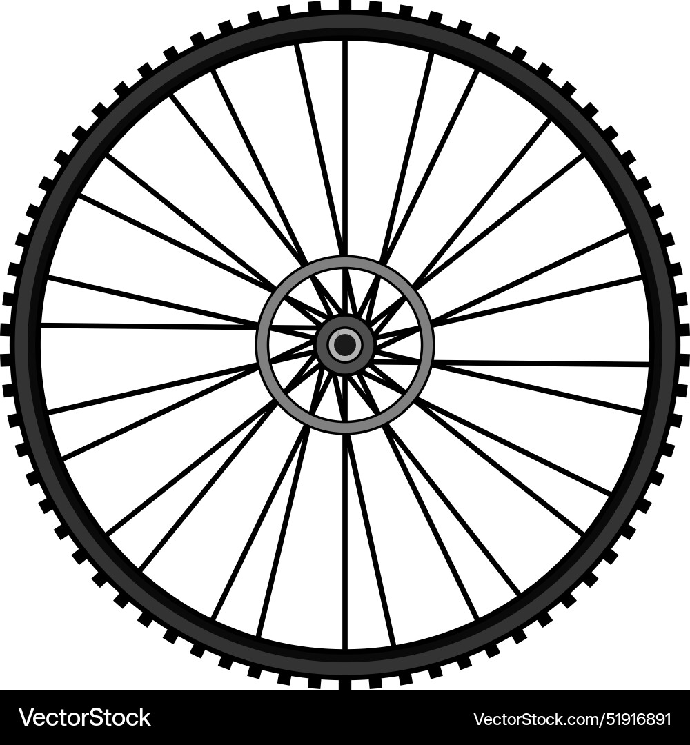Cycle wheel bike cartoon Vector Image
