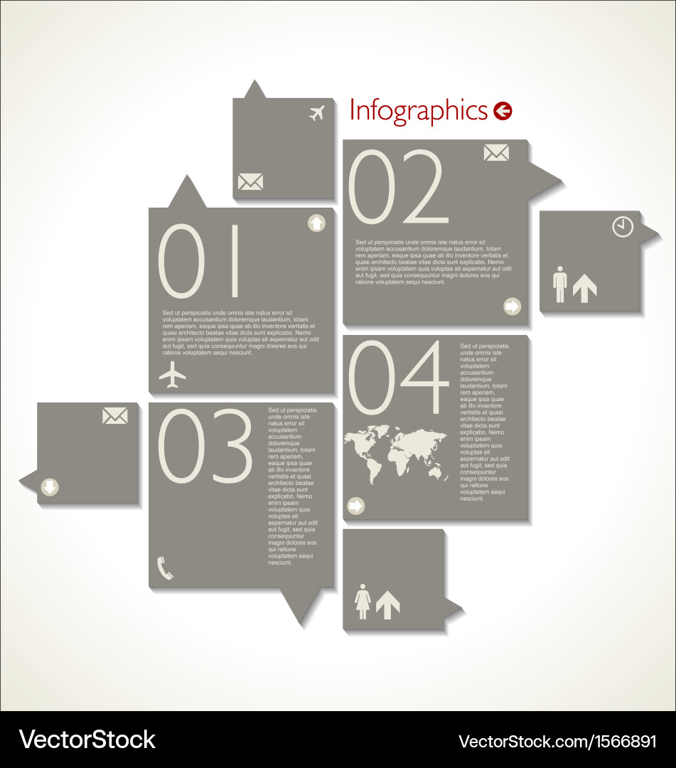 Modern Data Visualization Template vector image