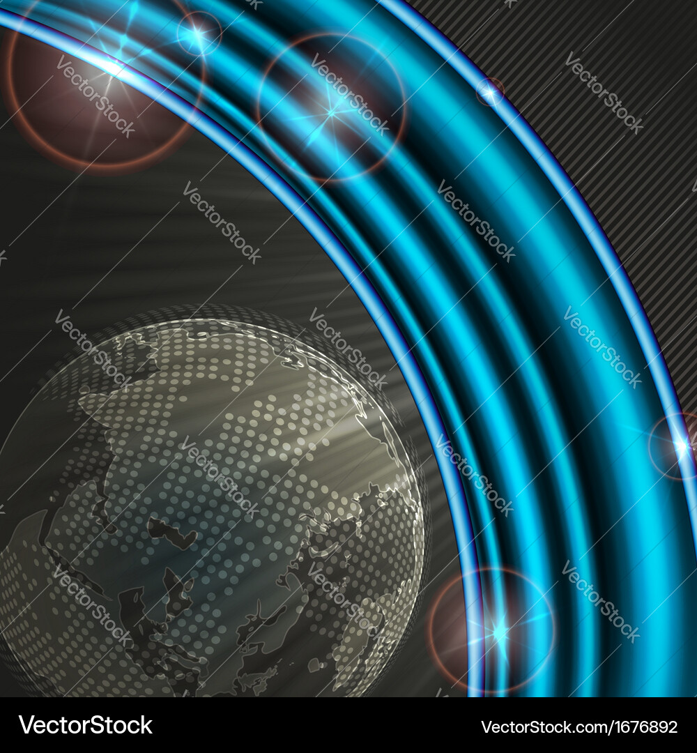 Abstract background with planet Vector Image