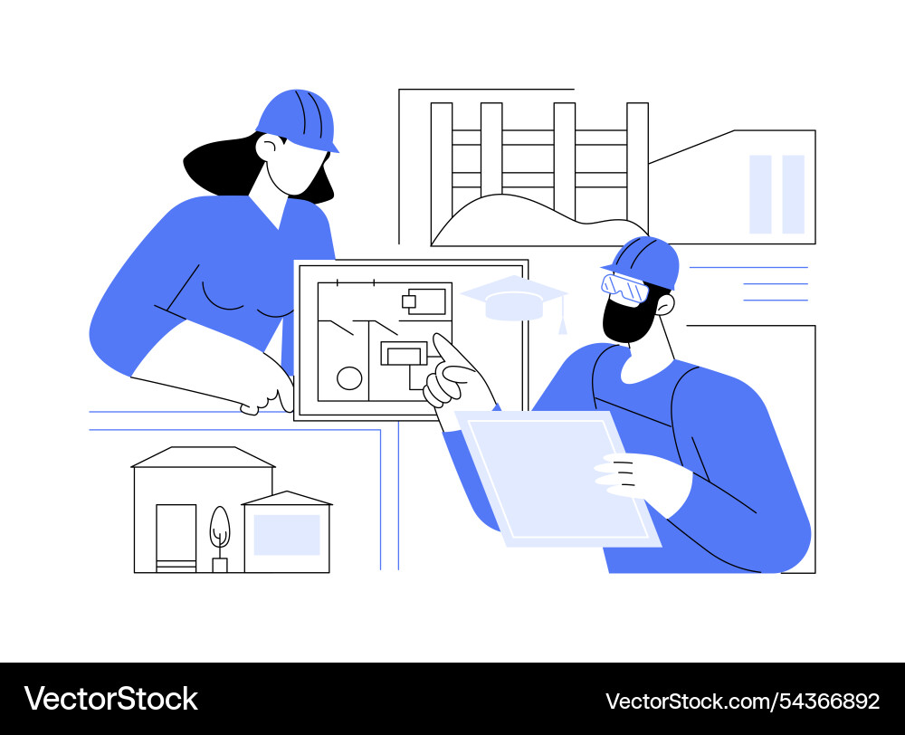 Building science isolated cartoon Vector Image