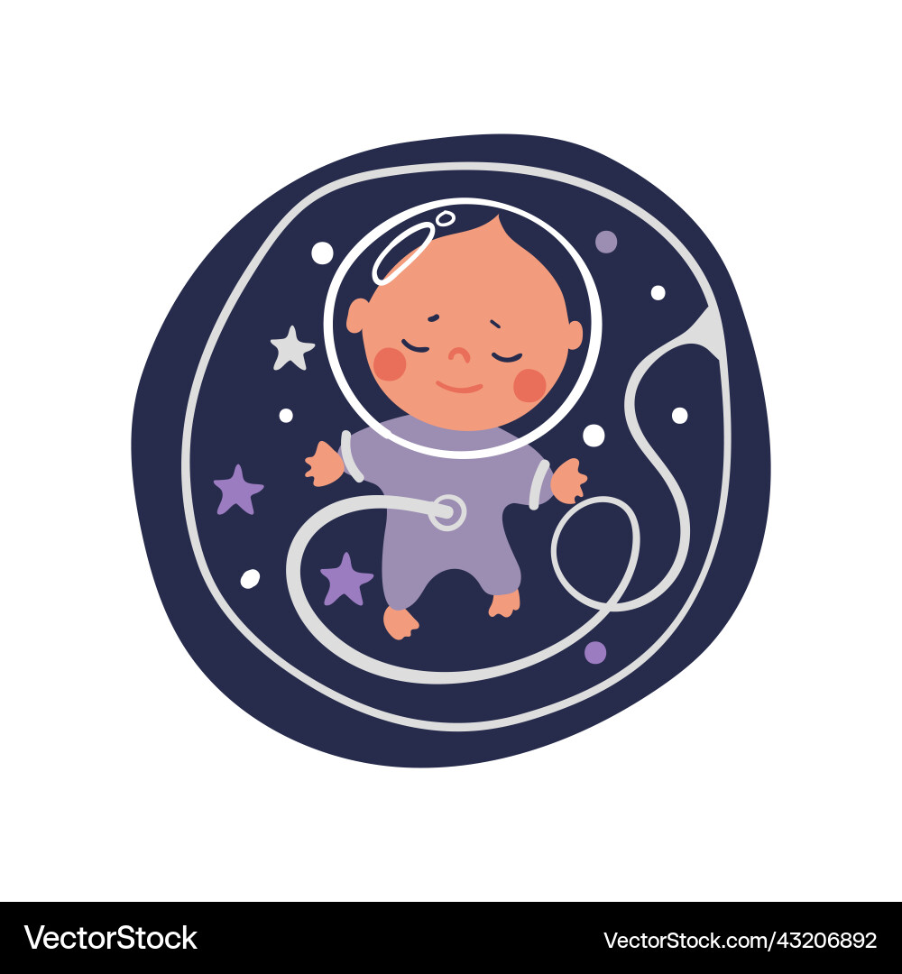 Dies ist ein Junge Baby Astronaut in der Mutter s Dies ist ein Junge Baby Astronaut in der Mutter s Vektorbild