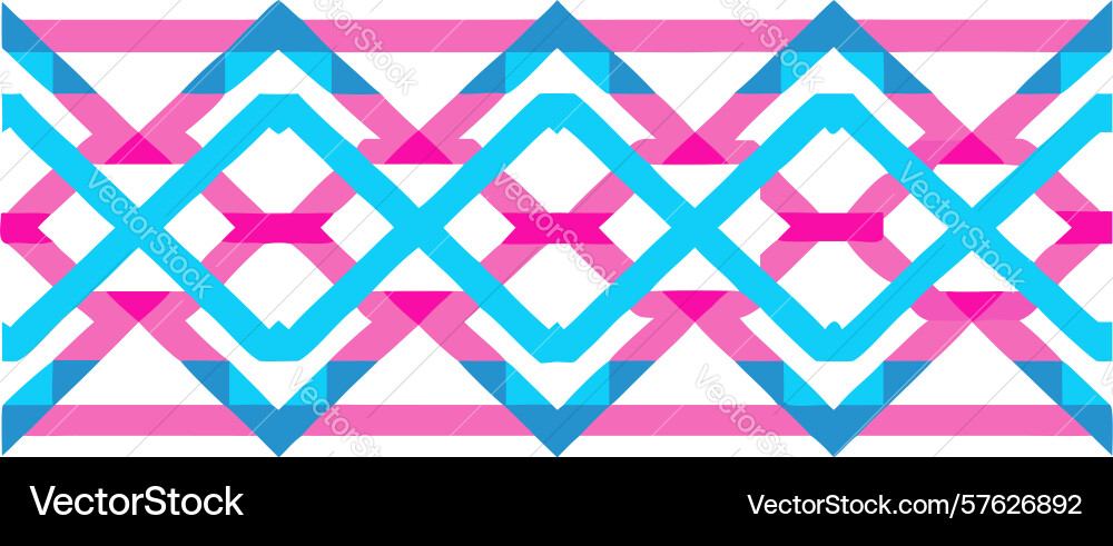 Vibrant zigzag wave pattern abstract design vector image