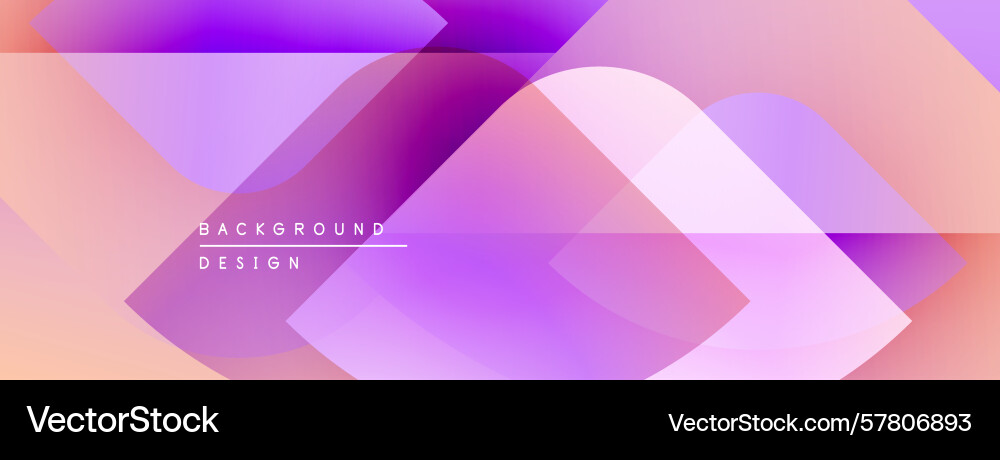 Abstract geometric shapes overlap soft pinks Vector Image