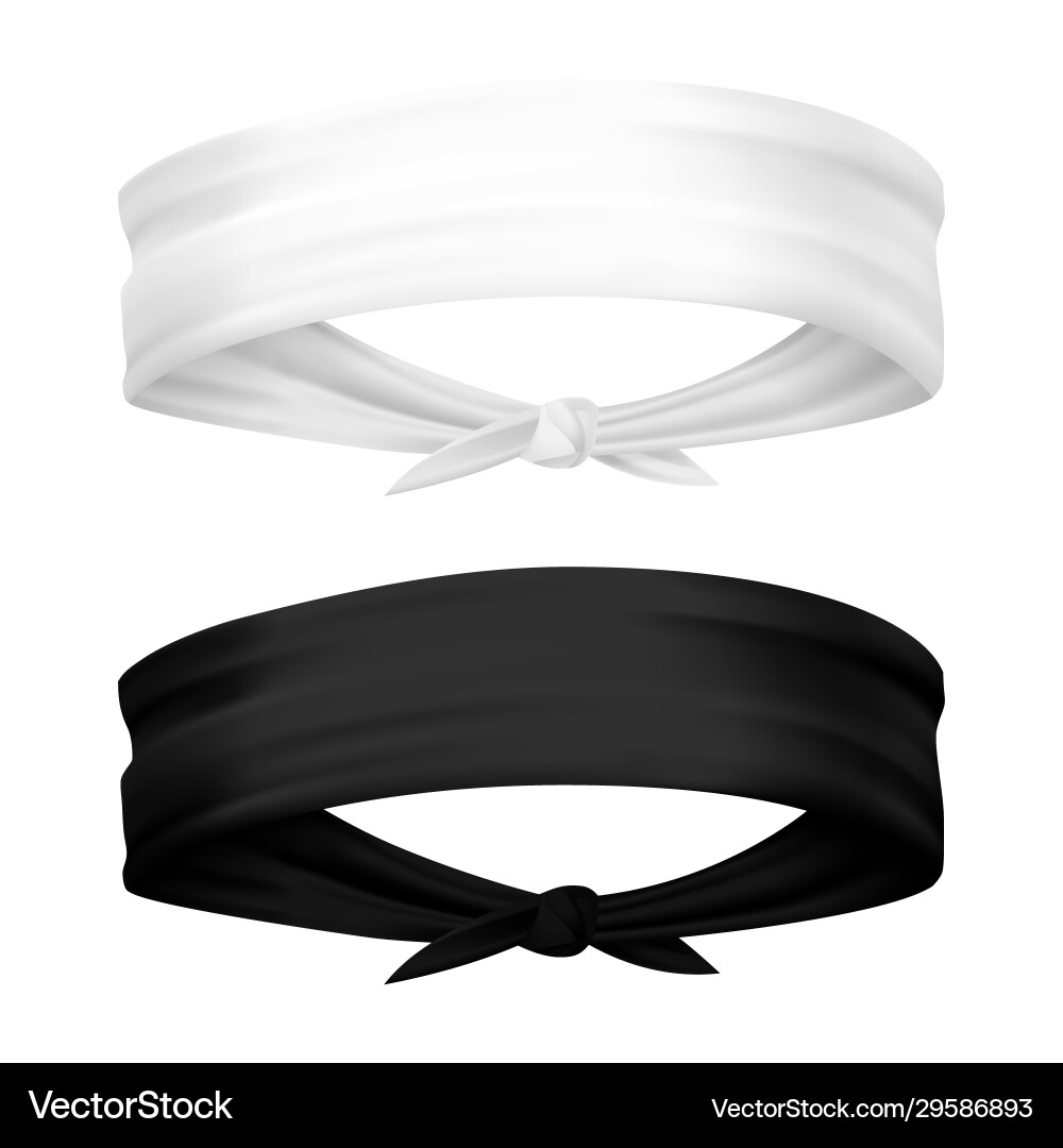 Band for head isolated realistic headband Band for head isolated realistic headband vector image