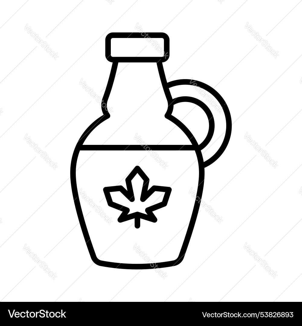 Customizable of maple syrup in modern style ready Vector Image