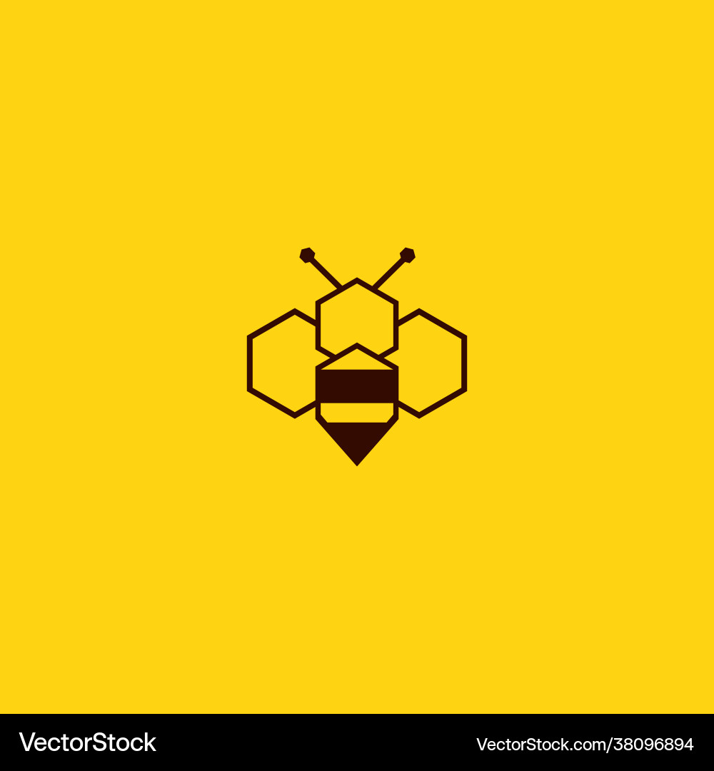 Logo von Hexa bee Logo von Hexa bee vektorbild
