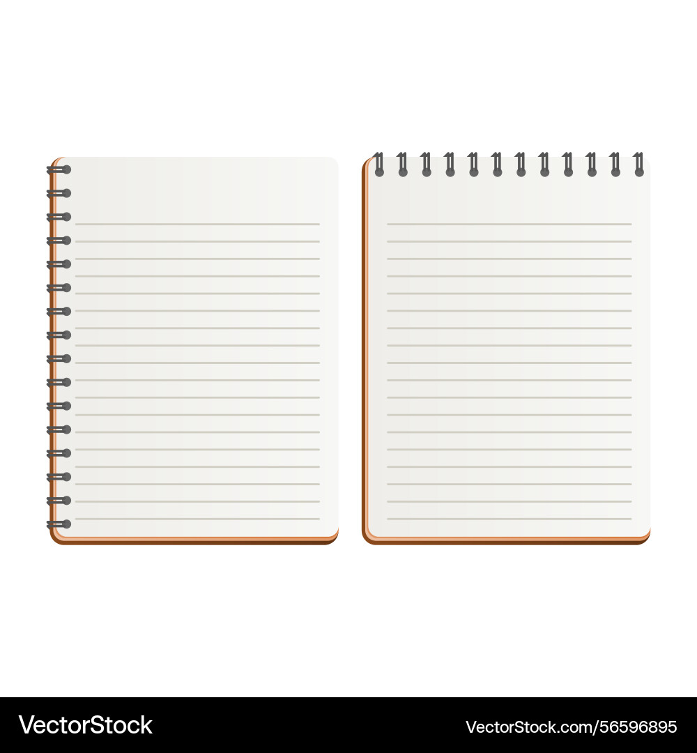Blank notebook with lines Vector Image