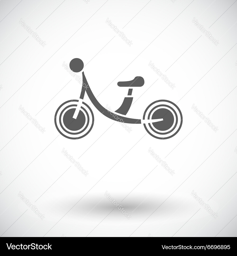 Fahrrad Wohnung Icon Vektorbild