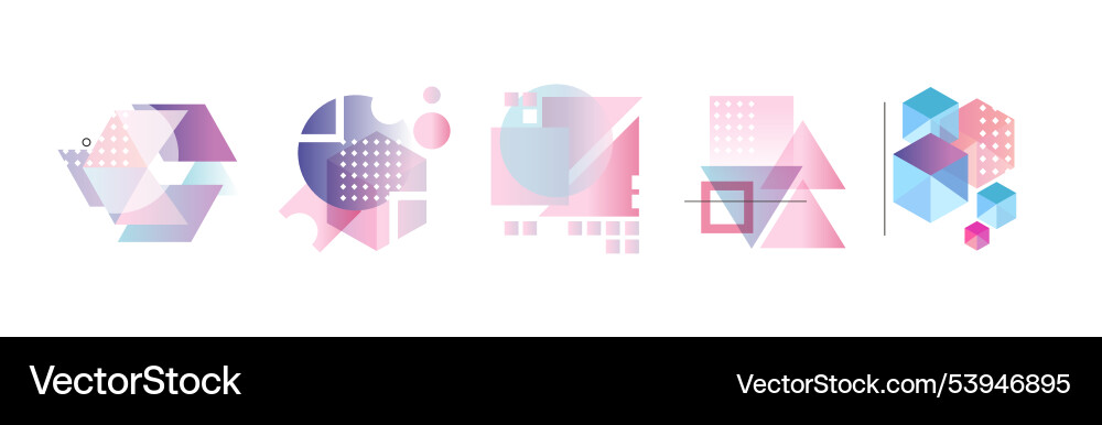 Gradient geometry shape and forms for abstract Gradient geometry shape and forms for abstract vector image
