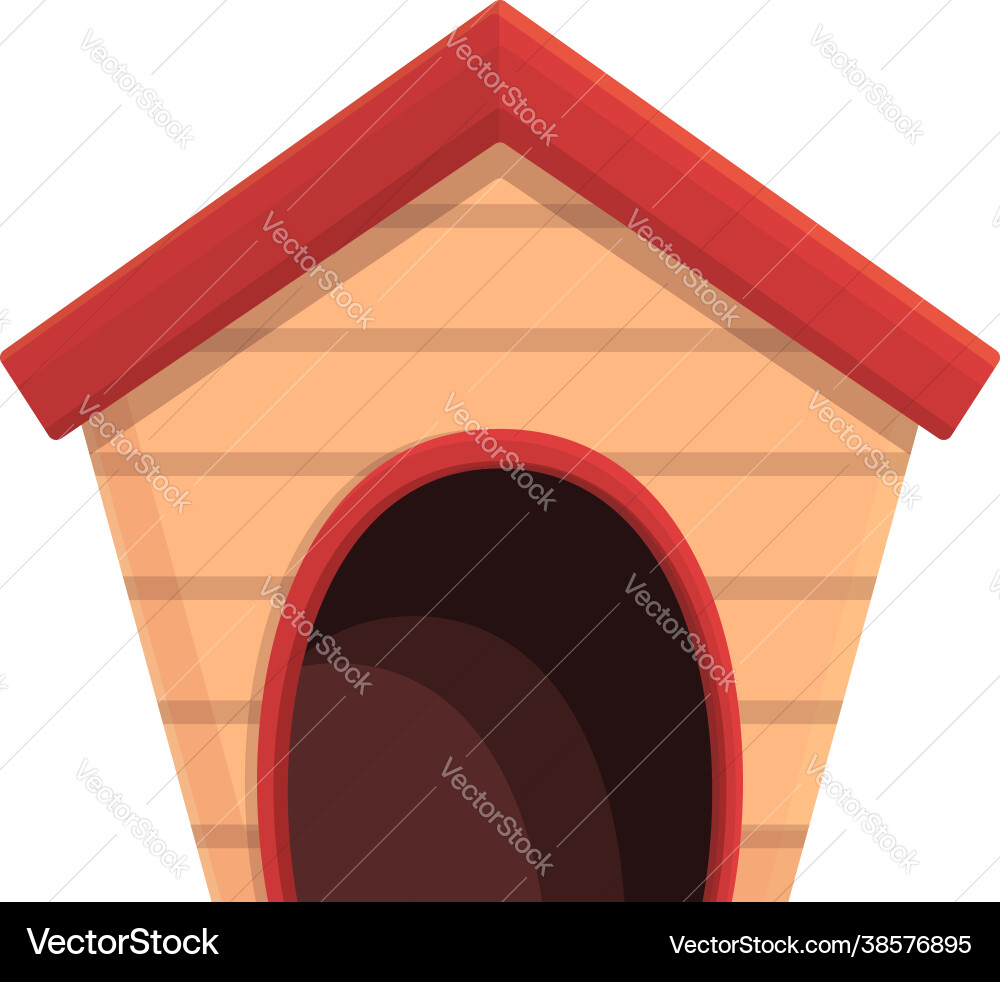 Shelter Hund Zwinger Ikone Cartoon Haus Shelter Hund Zwinger Ikone Cartoon Haus vektorbild
