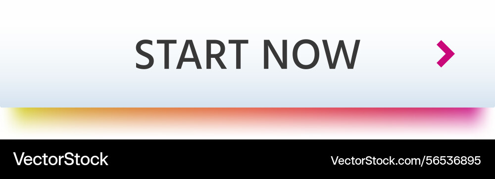 Start now button with an arrow pointing Start now button with an arrow pointing vector image