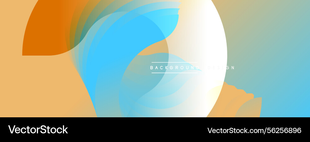 Abstract fluid shapes overlap creating vibrant Abstract fluid shapes overlap creating vibrant vector image