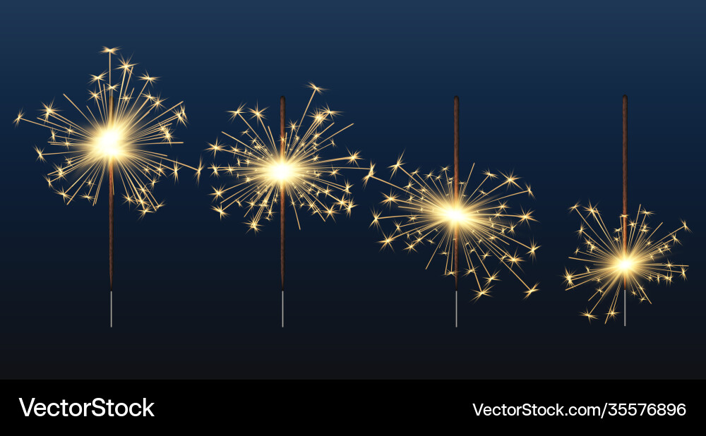 Bengal Lichter Feier Geburtstag Glühen Elemente Bengal Lichter Feier Geburtstag Glühen Elemente vektorbild