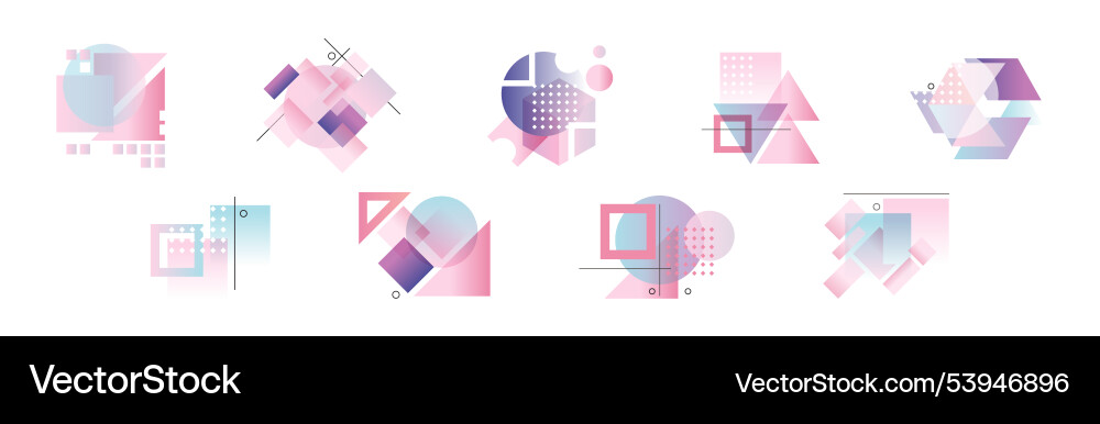 Gradient geometry shape and forms for abstract Gradient geometry shape and forms for abstract vector image