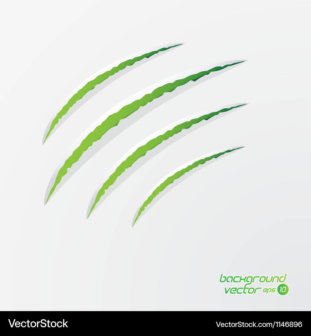 Torn Paper Claws - Sharp Cuts vector image