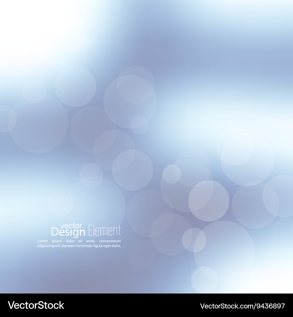 Abstract background with bokeh vector image
