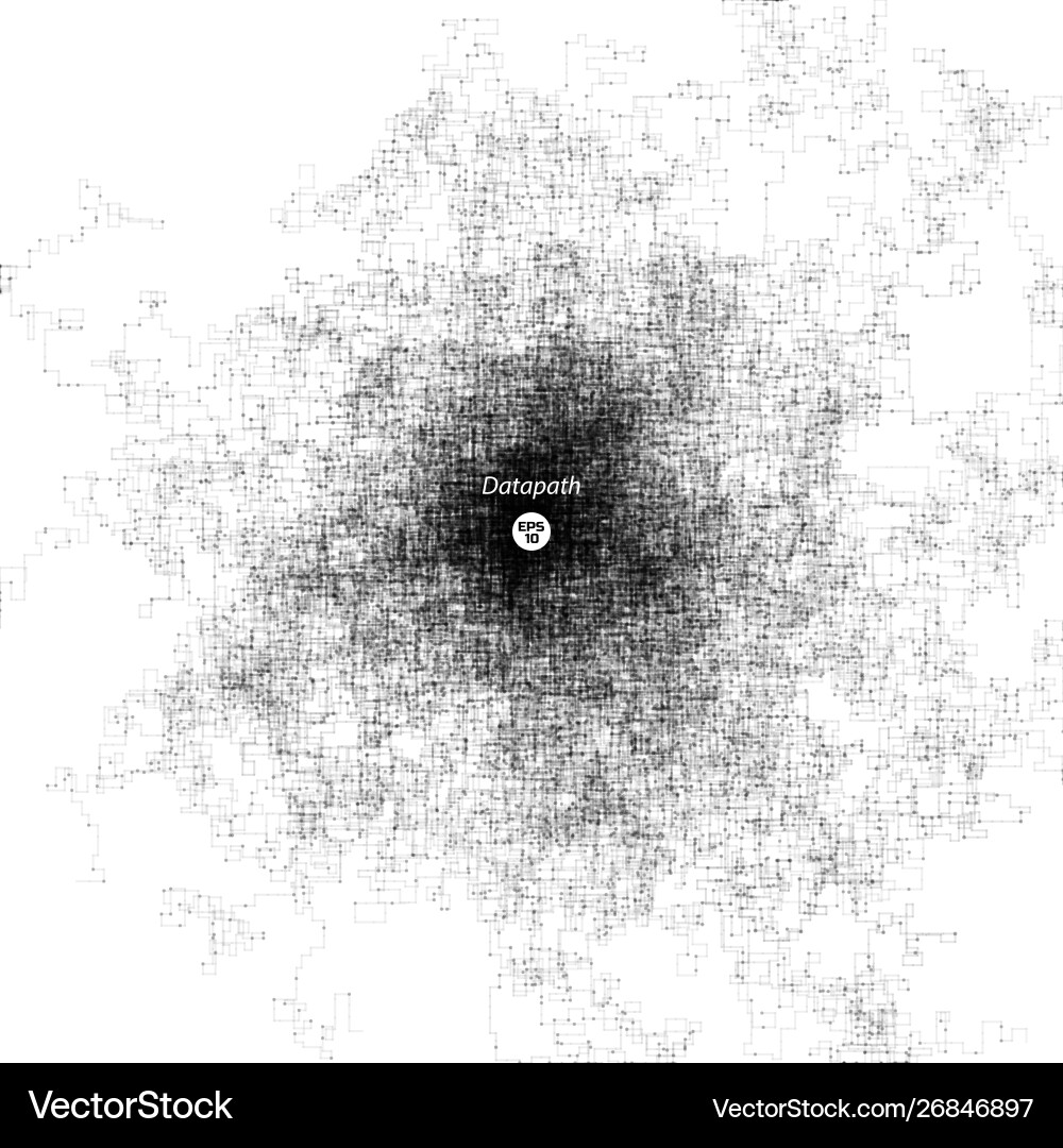 Abstract Data Flow vector image