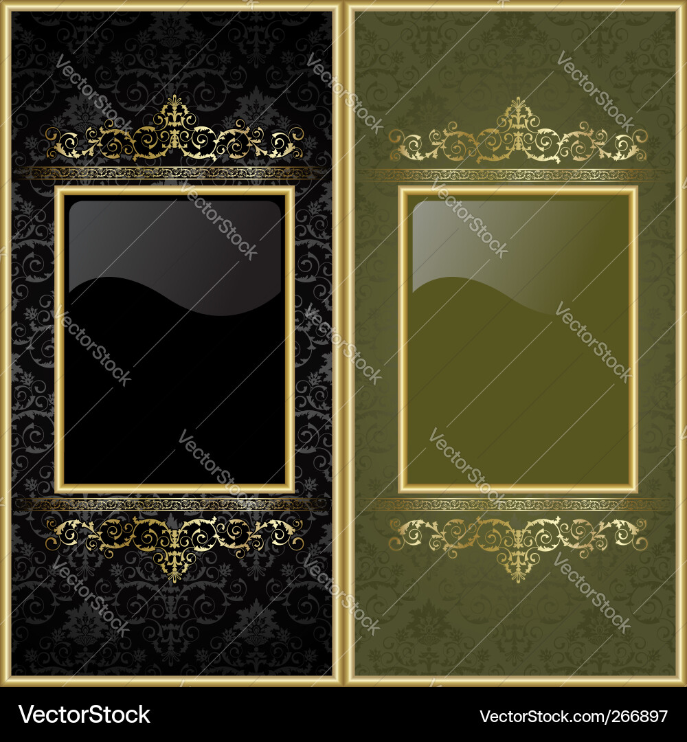 Gold Frame Collection vector image