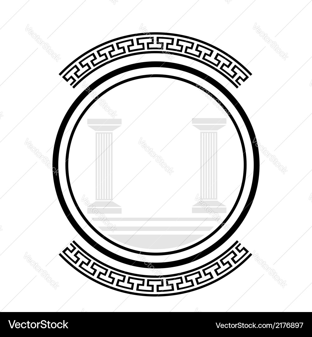 Old columns Vector Image