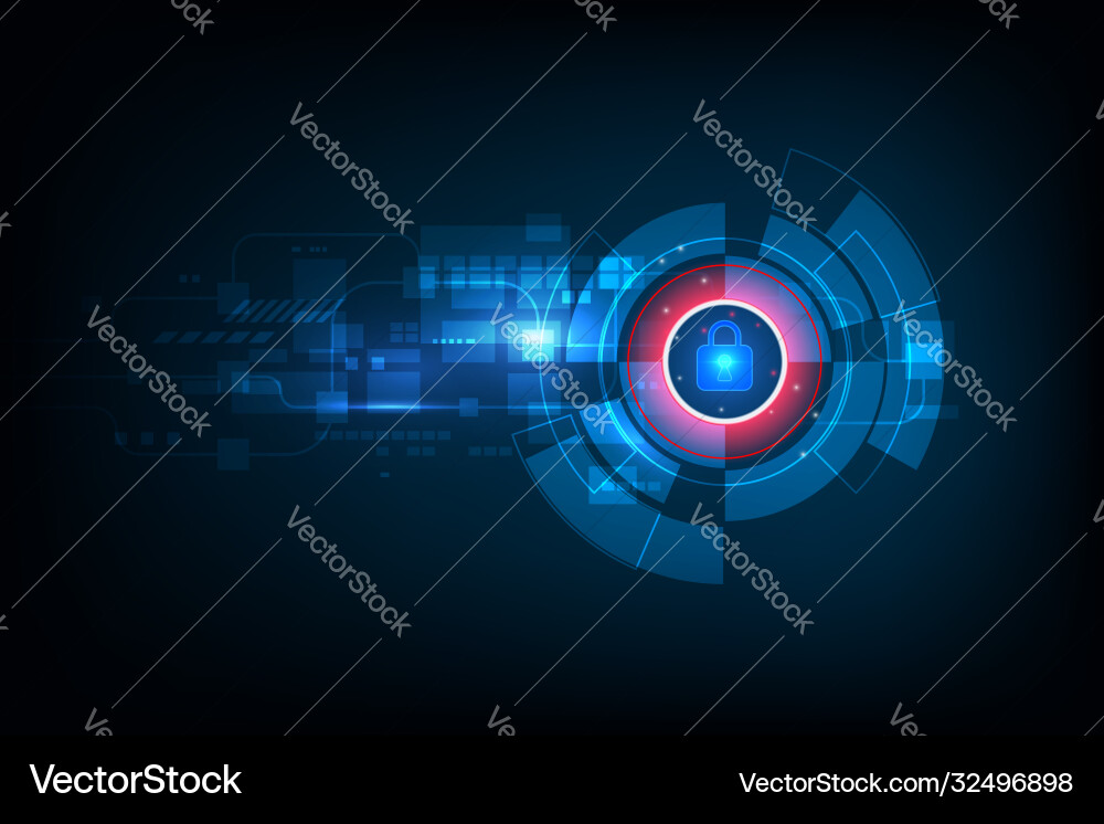 Abstract data security concept and futuristic Abstract data security concept and futuristic vector image
