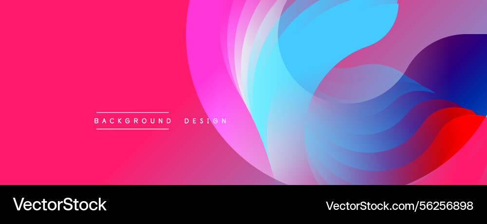 Abstract vibrant background overlapping colorful Abstract vibrant background overlapping colorful vector image